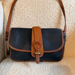 Vintage Dooney and Bourke All Weather Leather Classic Collection Equestrian Bag
